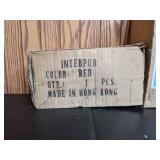 Lot of (4) Vintage New Interpur Red Oil Lanterns