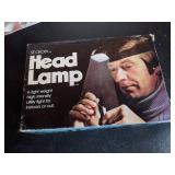 Vintage Head Lamp and Many Light Bulbs