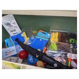 Vintage Plano Tackle Box with Assortment of Fishing Tackle