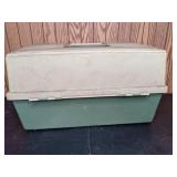 Vintage Plano Tackle Box with Assortment of Fishing Tackle
