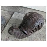 Adorable Garden Gnome and His Snail