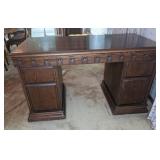 Gorgeous Conant Ball Executive Office Desk - Solid Wood