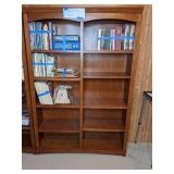 Set of (2) Tall Wooden Bookshelves