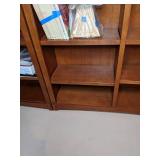 Set of (2) Tall Wooden Bookshelves