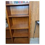 Set of (2) Tall Wooden Bookshelves