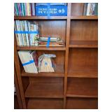 Set of (2) Tall Wooden Bookshelves