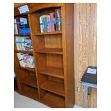 Set of (2) Tall Wooden Bookshelves