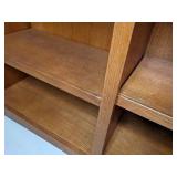 Set of (2) Tall Wooden Bookshelves