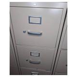 Set of (2) 4-Drawer Filing Cabinets