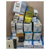Assortment of Leviton Electrical Supplies and Hardware