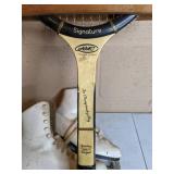 Ice Skates (8.5) and Vintage Signature AMC Tennis Racket