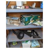 Tall Metal 5-Shelf Adjustable Garage Shelf and All Contents