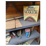 Tall Metal 5-Shelf Adjustable Garage Shelf and All Contents
