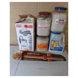 Ice Melt, Tie-Out Stake, Bug Sprayer