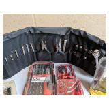 Assortment of New Tools and Tool Belt: Leviton, Menards, MaxCraft, etc.
