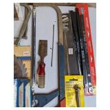 Assortment of Tools: Chisel Set, Hand Saw, Drill Bit, Etc.