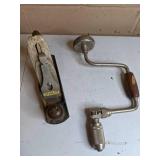 Vintage Stanley Plane and Hand Drill