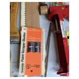 Assortment of Painting and Caulking Supplies
