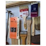 Assortment of Painting and Caulking Supplies
