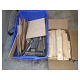 Box and Bin of Wood Scraps