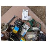 Lot of Work Lights and Other Electrical Supplies