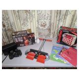 Assorted Lot of Workout Equipment, Office Supplies, Binoculars, Etc.