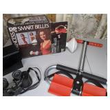 Assorted Lot of Workout Equipment, Office Supplies, Binoculars, Etc.