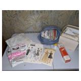 Lot of Vintage Sewing Patterns and Supplies