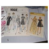 Lot of Vintage Sewing Patterns and Supplies