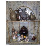 Assortment of Home Decor: Figurines, Pitcher, Vase, Etc.