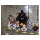 Assortment of Home Decor: Figurines, Pitcher, Vase, Etc.