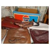 Vintage Purse and Pepsi Box Lot