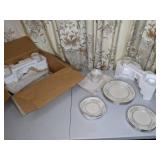 Gorham Fine China Setting for 4 in Cherrywood Pattern - New in Box