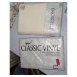 3 New Round Tablecloths, New in Box Handkerchiefs and Wreath