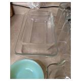 Mixed Lot of Glassware - Cups, Baking Dish, Serving Bowls, Ice Bucket & More