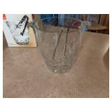 Mixed Lot of Glassware - Cups, Baking Dish, Serving Bowls, Ice Bucket & More