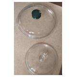 (2) Glass Lids *see pictures