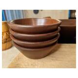 Amazing Lot of Wooden Tableware - Salad Bowl w/ Tong Set & (4) Bowls, Serving Bowls, Carved Mug, Serving Tray, & Cutting Board