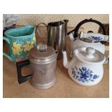 (3) Beautiful Vintage Tea Pots & (2) Pitchers