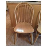 Set of (2) Beautiful Vintage Wooden Chairs