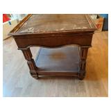 Beautiful Small Vintage Solid Wood Side Table