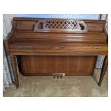 Artist Console Kimball Piano & Bench Walnut