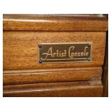 Artist Console Kimball Piano & Bench Walnut