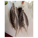 Beautiful Lot of Crystal Vases & Turkey Feathers