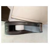 Lot of Office Supplies, Folders, Filing Trays, & Tape Dispenser