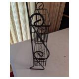 Two-Tiered Scroll Metal Wall Shelf