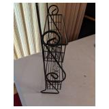 Two-Tiered Scroll Metal Wall Shelf