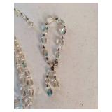 Vintage Austrian Crystal Necklace Full of Sparkle, Crystal Bracelets, Necklace, & Earrings
