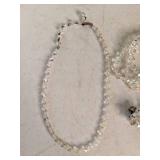 Vintage Austrian Crystal Necklace Full of Sparkle, Crystal Bracelets, Necklace, & Earrings