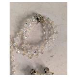 Vintage Austrian Crystal Necklace Full of Sparkle, Crystal Bracelets, Necklace, & Earrings